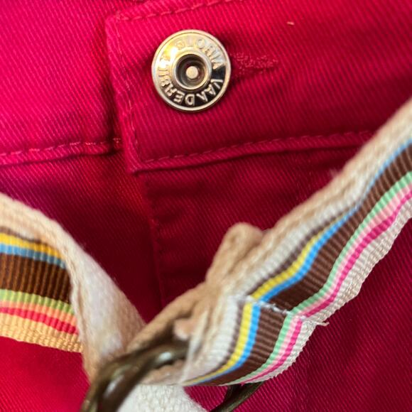 Gloria Vanderbilt Amanda Style Red with Belt Stretch Tummy Control - Picture 3 of 5